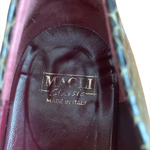 Magli Classic Animal Print Snakeskin Pump Shoe Size 40 / 9-9.5 - Picture 6 of 9